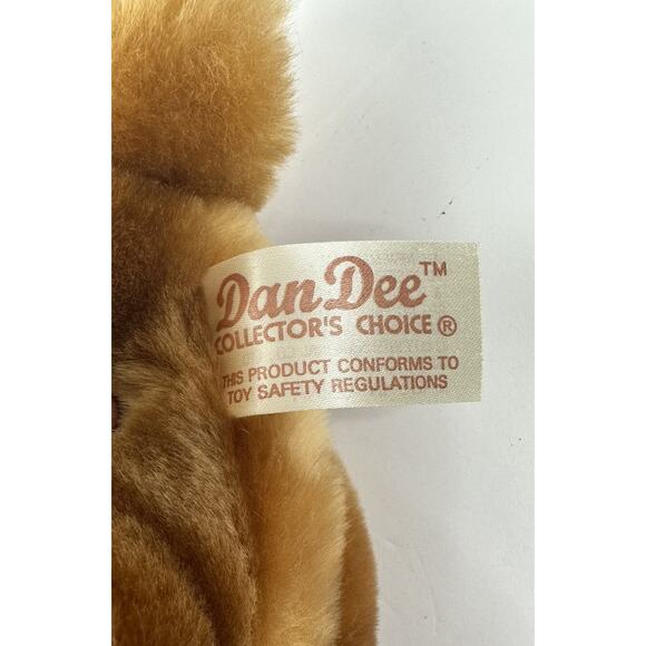 Dan Dee Brown Moose Plush 15" Stuffed Animal Toy Reindeer Green Scarf - Picture 4 of 8